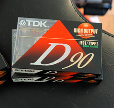 6 TDK D90 90min High Output IEC I/Type I Normal Position Blank Cassette Tape picture