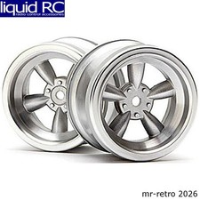 HPI 3820 Vintage 5-Spoke Wheels 31mm Matte chrome (2) picture