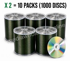1000 Verbatim CD-R CD Silver Shiny Top 52X 700MB Blank Disc No Logo 10x100pk picture