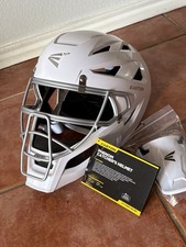 Easton Phenom X Catchers Helmet Small  6 1/2 - 7 1/8   White New picture