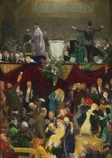 George Bellows The Sawdust Trail 1916 Billy Sunday Revival Painting picture