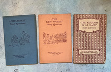 1940s Watchtower Question Booklets: Children, The New World, Kingdom at Hand picture