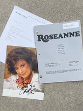 Loretta Lynn SIGNED Photo Thank You Letter +Roseanne 1993 Production Used Script picture