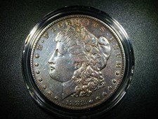 AU+ 1888 MORGAN SILVER DOLLAR BEAUTIFULLY TONED EXQUISITE COLLECTOR COIN M-1883 picture