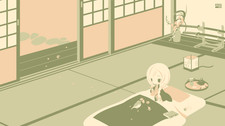 Simple Background Minimalism Chibi Girls Anime Playmat Desk Mat 24x14in picture