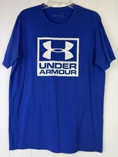 Under Armour Men’s Blue Logo T‑Shirt picture