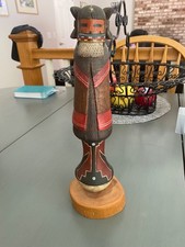 Hopi Katsin Mana Native American Kachina Doll Hand-Carved Wood & Painted picture