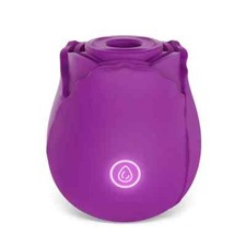Rose  Shape Sucking Vibrator Clitoral G-spot Suction Sex Toy 10 Speed WaterProof picture