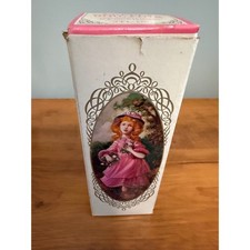 Vintage Avon Pretty Girl Pink Cologne Statue Bottle with Box Full 3 fl oz picture