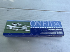 ONEIDA Belmont Immaculate 18/10 Stainless Steel   Flatware 5 PC SETTING picture