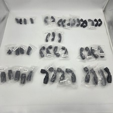 44 Pcs 6AN 8AN 10AN 90° 45° Swivel Hose End Fittings Black Braided Rubber Hose picture