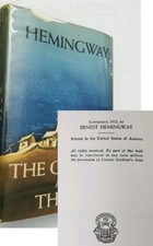The Old Man and the Sea by Ernest Hemingway, HBw/dj Early Pr, $3.00 DJ, VG picture