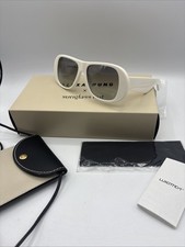 Alexa Chung X Sunglasses Hut White OHU 4004 W Case And Box NEW Fast Shipping picture