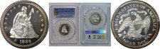 1886 Seated Liberty Quarter PCGS PR-65 DCAM picture