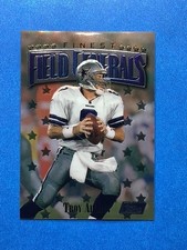 1997 Topps Finest #130 Troy Aikman Field Generals Embossed Insert - Cowboys picture