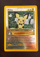2001 Pokémon Pichu #35 WOTC Black Star Promo Reverse Holo Vintage LP picture