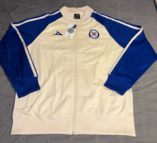 Pirma Cruz Azul FC Men's Soccer Full Zip Track Jacket White Blue XL picture