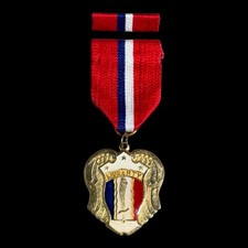 Philippine Liberation Medal with Ribbon Bar WWII Military Enamel Liberty Shield picture