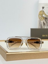 DITA LXN-EVO DTS403-A Square Sunglasses 51-20-145 Transparent Gold Fashion Shade picture