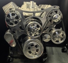 BBC 396 454 Polish Aluminum Complete Serpentine All Inclusive Kit A/C ALT PS LWP picture