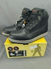 Eurostar Connor 999762 BLK Black Leather Steel Toe Work Boots Mens Size 11.5 picture