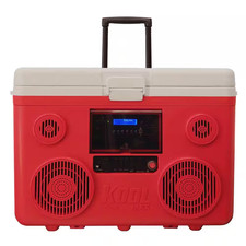 Koolmax 40 Qt. Red Wheeled Cooler, Bluetooth PA System and Power Station picture