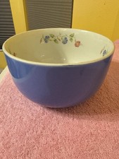 MCM Hall's Superior Quality Kitchenware~Blue Nesting Bowl~Morning Glory~7.5 in picture