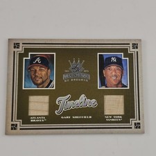 Gary Sheffield 2005 Donruss Diamond Kings Timeline #T-17 Game Used Bat #80 /100 picture