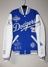 New MLB Los Angeles Dodgers 2025 Champions Reversible varsity poly jacket men M picture