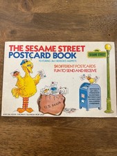 Complete Vintage SESAME STREET POSTCARD BOOK 1976 picture