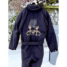 Vintage Bogner Siegfried & Roy Tiger One Piece Ski Suit Black US 8-10 M/L picture