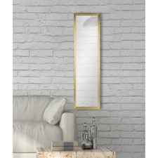 Mainstays Gold Rectangle Full-Length Wall or Door Mirror, 13.5 in x 49.5 in picture