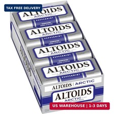 ALTOIDS Arctic Peppermint Breath Mints Hard Candy Bulk, 1.2 oz Tin (Pack of 8) picture