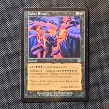 Wizards MTG Cabal Ritual Torment Regular Instant Common 51 English Black 2002 picture