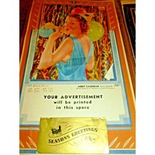 Vintage 1938-1942 Merit Stellar Art Calendars Salesman Sample Album No S-2 picture