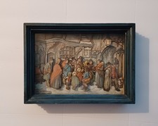 Anton Pieck - Victorian Scene - Framed 3D Vintage Diorama Layered Art picture