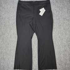 NWT Athleta Black Womens 22 Plus Stellar Flare Trouser Fitted Work Pants #486208 picture