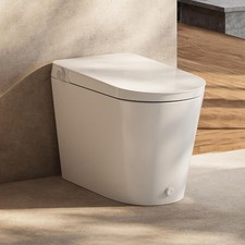 HOROW Non-Electric Bidet Toilet Tankless One-Piece Elongated Toilet Auto Flush picture