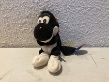 Vintage 1997 BD&A Black Yoshi Plush N64 Yoshi's Story NWT Both Tags Rare Toys R picture