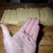 Huge Vintage NOS Resistor Lot Carbon Comp Film Tube Guitar Amp 100K 10K 1Meg 1% picture