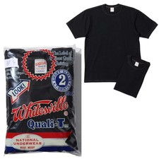 Whitesville WV73544 2-PACK T-SHIRT Black Size Medium,2XL Men's Made in Japan picture