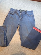 Lee Flex Motion Regular Fit Straight Leg Jeans Women’s 18M Dark Wash Stretch picture