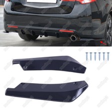 For Subaru WRX STI Rear Spats Splitter Bumper Lip Diffuser Canards Spoiler Black picture