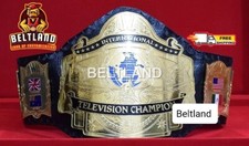 AWA International TV Championship Belt Adult Size Replica in Zinc 2mm 4mm picture