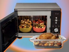 Ninja® Crispi™ Microwave & Air Fryer with FusionCrisp Technology - Silver picture