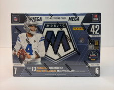 2025 Panini Mosaic NFL Football Trading Card Mega Box Factory Sealed picture