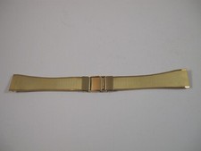 DUCHESS USA MENS VINTAGE 19MM FINE GOLD PLATED MESH BAND NOS IN PACKAGE picture