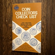 Vintage Whitman Coin Collectors Check List US & Canada Record Book 1980s picture