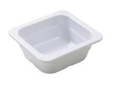 Yanco China GN-706 GN White Melamine 1/6 Rectangular Food Pan - 6 Each picture