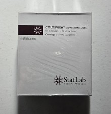 StatLab 315+/90(1/2 gross) Green ColorView Adhesion Slides 90°Corners Microscope picture